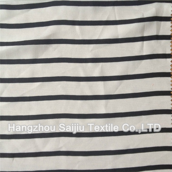 100% Polyester Faille Crepe Printed CDC Fabric