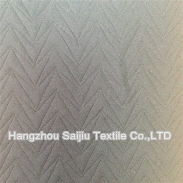 Polyester/Spandex Knit Jacquard Fabric