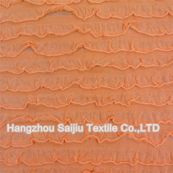 100% Polyester Eyelash Jersey Solid Dyed Fabric