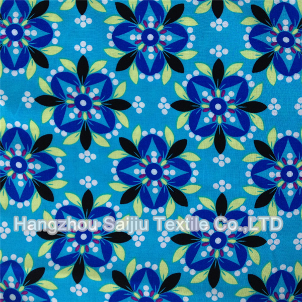 100% Rayon Challis Printed Fabric 