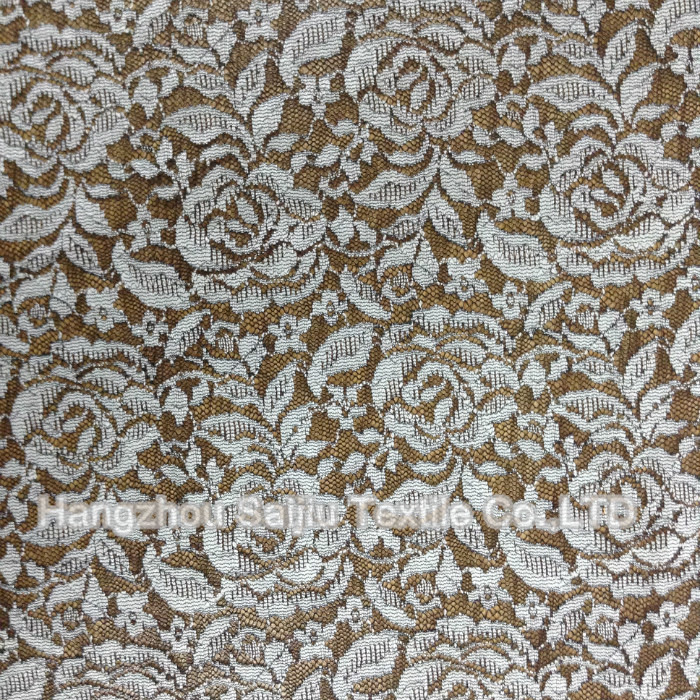 Nylon/Rayon/Spandex Lace Fabric