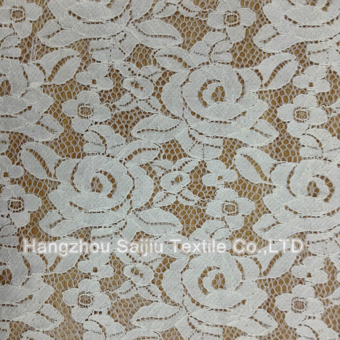 Nylon/Cotton/Rayon/Lace Fabric