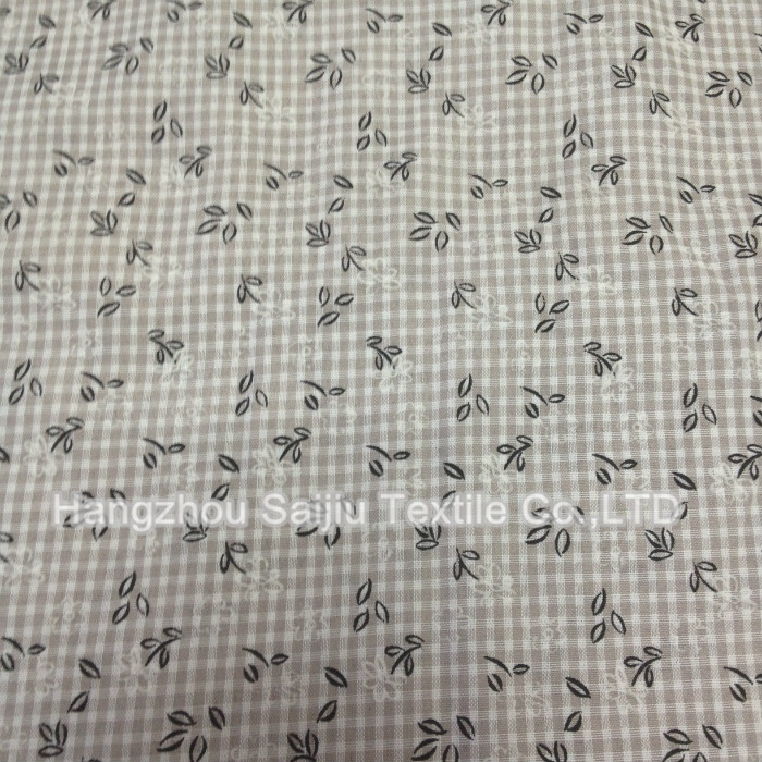 Polyester/Cotton Yarn Dyed Fabric With Embossed Printing